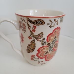 222 FIFTH Winter Floral Red Coffee/Tea Mug